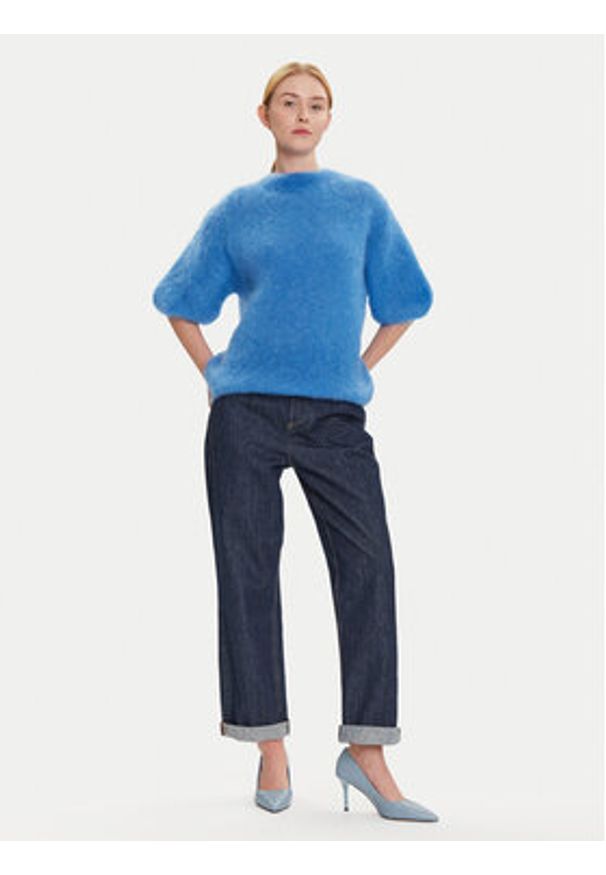 Dixie Sweter M277Y101A Niebieski Relaxed Fit. Kolor: niebieski. Materiał: syntetyk