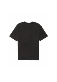 Puma - Męska koszulka Essentials Elevated o luźnym kroju z efektem sprania PUMA Black. Kolor: czarny. Sport: fitness