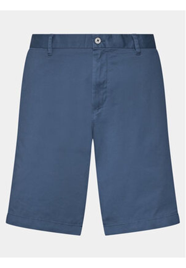 TOMMY HILFIGER - Tommy Hilfiger Szorty materiałowe Harlem MW0MW23568 Niebieski Regular Fit. Kolor: niebieski. Materiał: bawełna