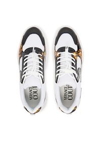 Versace Jeans Couture Sneakersy 79VA3SC7 ZSC80 MD7 Biały. Kolor: biały. Materiał: materiał
