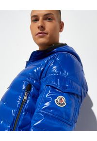 MONCLER - Niebieska kurtka Galion. Typ kołnierza: kaptur. Kolor: niebieski. Materiał: puch, nylon #2