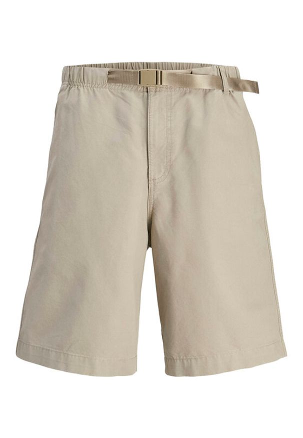 Jack & Jones - Jack&Jones Szorty materiałowe Towen 12273685 Beżowy Baggy Fit. Kolor: beżowy. Materiał: bawełna
