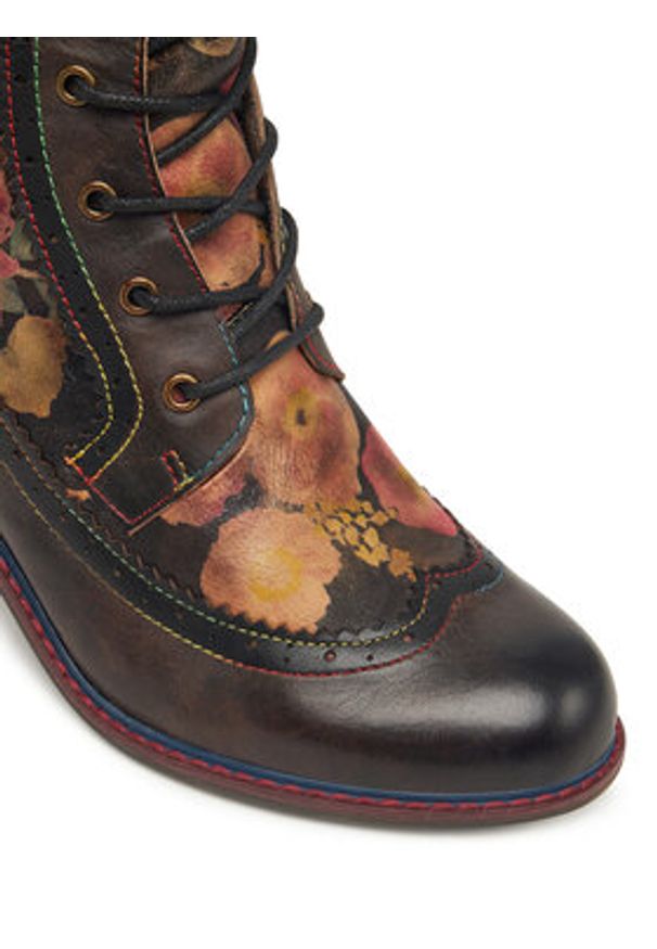 Laura Vita Botki Evcao 81 Kolorowy. Materiał: skóra. Wzór: kolorowy