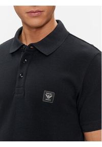 Emporio Armani Underwear Polo 211804 4R460 00020 Czarny Regular Fit. Typ kołnierza: polo. Kolor: czarny. Materiał: bawełna #4