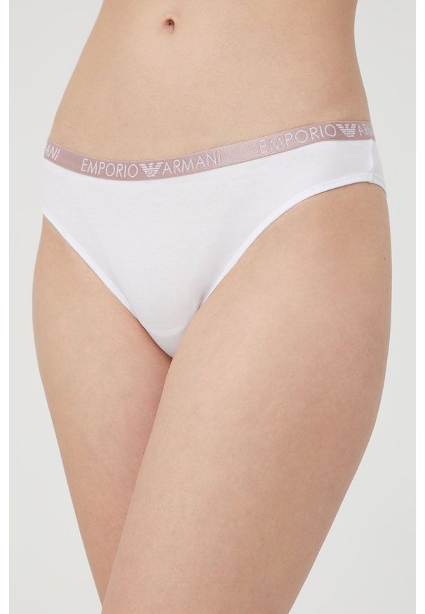 Emporio Armani Underwear stringi (2-pack) 163337.2R223 kolor biały. Kolor: biały