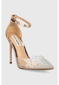 Steve Madden szpilki Ravaged kolor złoty SM11002564. Zapięcie: klamry. Kolor: złoty. Obcas: na szpilce. Wysokość obcasa: średni #5