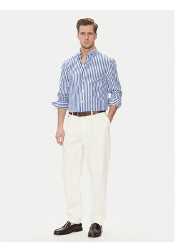 TOMMY HILFIGER - Tommy Hilfiger Koszula MW0MW39159 Niebieski Regular Fit. Kolor: niebieski. Materiał: bawełna
