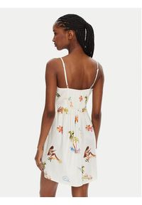 Seafolly Sukienka letnia Isla Palm 55395-DR Écru Regular Fit. Materiał: len, wiskoza. Sezon: lato #5