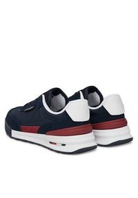 TOMMY HILFIGER - Tommy Hilfiger Sneakersy Retro Runner Nylon Mix FM0FM05523 Granatowy. Kolor: niebieski. Materiał: zamsz, skóra #5
