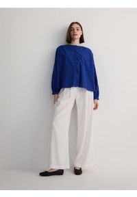 Reserved - Koszula z bawełny - niebieski. Kolor: niebieski. Materiał: bawełna #1