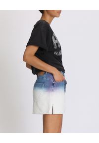 ONETEASPOON - Spódnica Dip Dye Vanguard. Kolor: biały. Materiał: jeans, bawełna. Wzór: aplikacja, nadruk #5