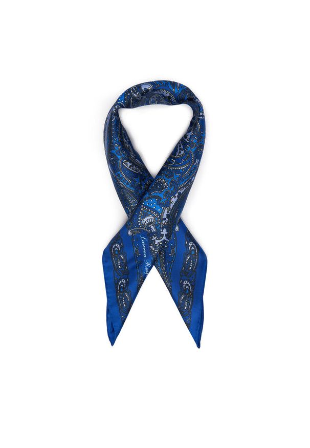 Lauren Ralph Lauren - Chusta jedwabna LAUREN RALPH LAUREN. Kolor: niebieski. Materiał: jedwab. Wzór: paisley