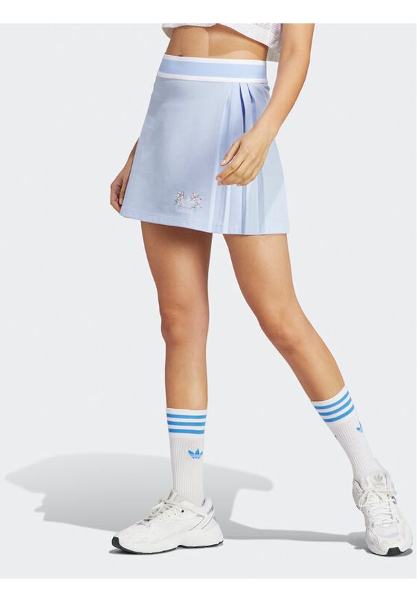 Adidas - Spódnica adidas. Kolor: niebieski