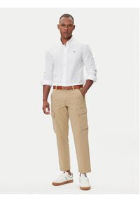 Tommy Jeans Koszula Oxford DM0DM09594 Biały Slim Fit. Kolor: biały. Materiał: bawełna #3