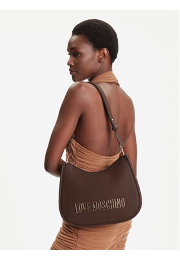 Love Moschino - LOVE MOSCHINO Torebka JC4021PP1NKD0301 Brązowy. Kolor: brązowy. Materiał: skórzane