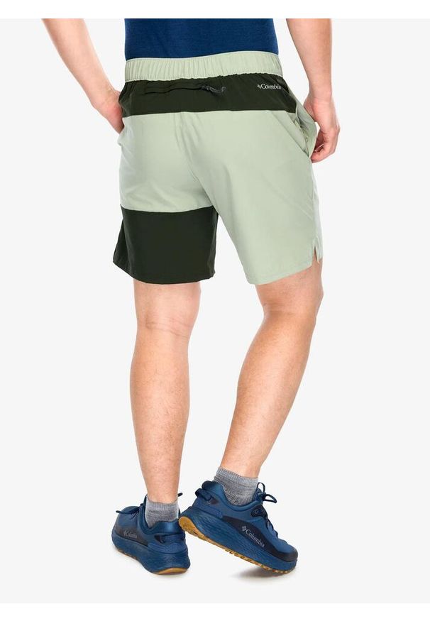columbia - Spodenki turystyczne męskie Columbia Hike Color Block Short. Kolor: zielony