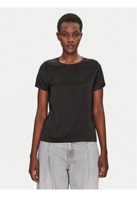 ViCOLO Bluzka TD0007 Czarny Relaxed Fit. Kolor: czarny. Materiał: wiskoza #1