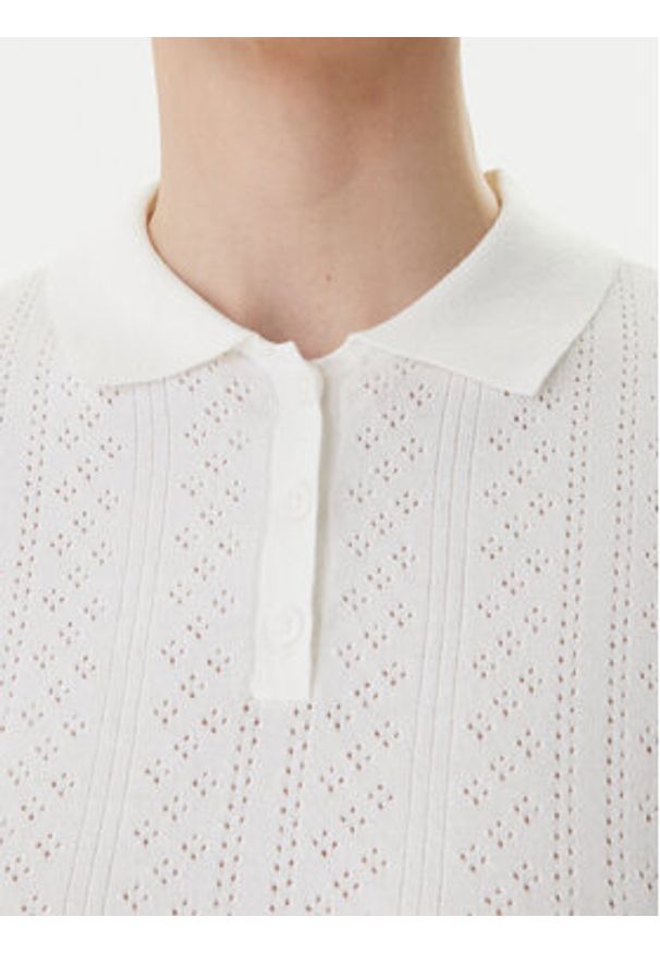 RVCA Sweter Dawn 23B071502 Biały Regular Fit. Kolor: biały. Materiał: syntetyk