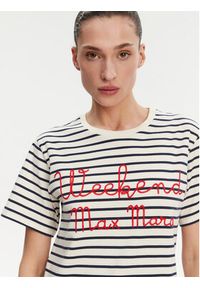 Weekend Max Mara T-Shirt Olga 2515971042 Granatowy Regular Fit. Kolor: niebieski. Materiał: bawełna #4