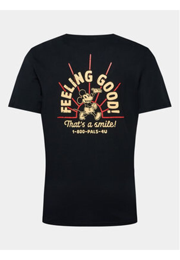 Redefined Rebel T-Shirt 221142 Czarny Loose Fit. Kolor: czarny. Materiał: bawełna