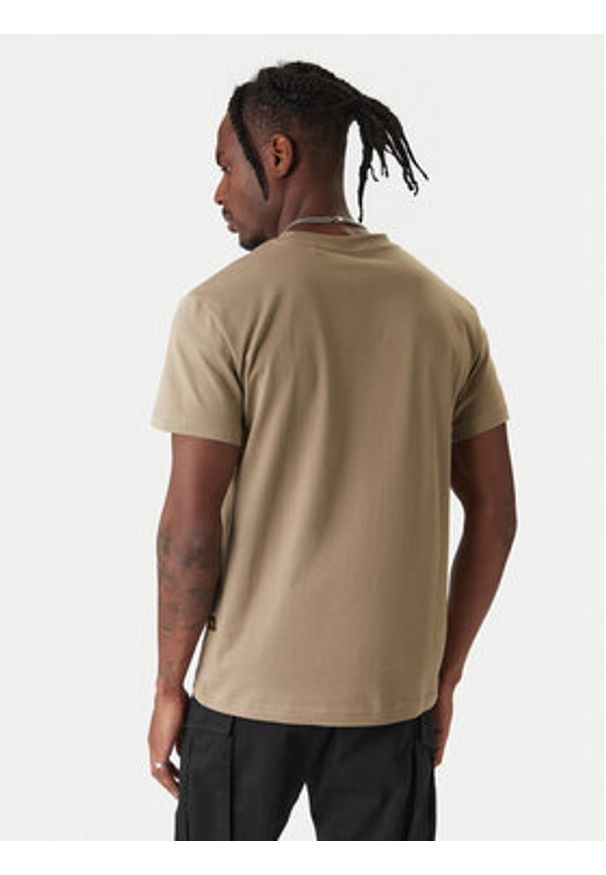 G-Star RAW - G-Star Raw T-Shirt Text Chest D25968-C506 6057 Zielony Regular Fit. Kolor: zielony. Materiał: bawełna