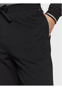 BOSS - Boss Spodnie dresowe Heritage 50480668 Czarny Regular Fit. Kolor: czarny. Materiał: bawełna, dresówka