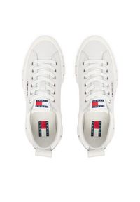 Tommy Jeans Sneakersy Tjw Vulc Flatform Leather EN0EN03008 Biały. Kolor: biały. Materiał: skóra #4