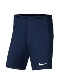 Spodenki sportowe męskie Nike Park III Shorts. Kolor: niebieski. Materiał: poliester. Sport: piłka nożna #1
