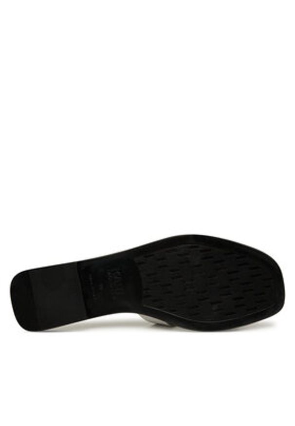 Karl Lagerfeld - KARL LAGERFELD Klapki Skoot II KL80402 Srebrny. Kolor: srebrny. Materiał: skóra