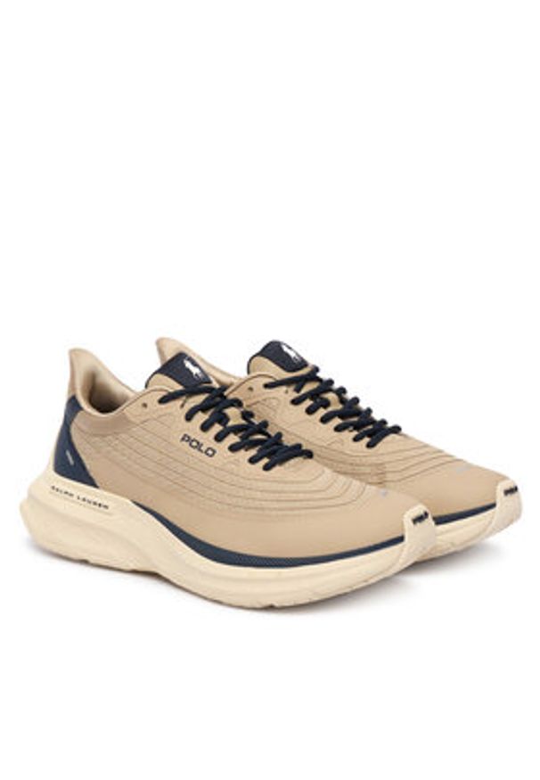 Polo Ralph Lauren Sneakersy Rlite BL 100 809973999003 Brązowy. Kolor: brązowy. Materiał: materiał
