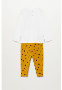 Mango Kids - Piżama dziecięca MFANCY. Kolor: biały. Materiał: bawełna, dzianina, elastan #2