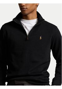 Polo Ralph Lauren Bluza Lsl 710671929001 Czarny Regular Fit. Typ kołnierza: polo. Kolor: czarny. Materiał: bawełna #3