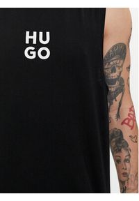 Hugo Tank top Beach 50510189 Czarny Regular Fit. Kolor: czarny. Materiał: bawełna