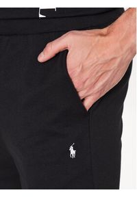 Polo Ralph Lauren Spodnie dresowe 714899618003 Czarny Regular Fit. Kolor: czarny. Materiał: bawełna, dresówka #3