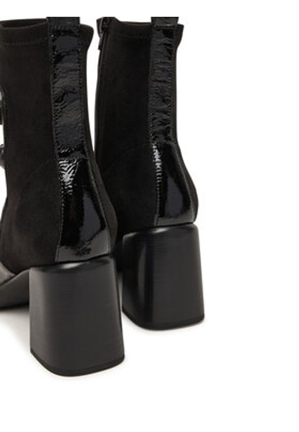 Hispanitas Botki HI254228 Czarny. Kolor: czarny. Materiał: lakier, skóra