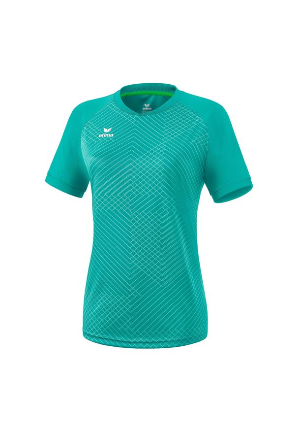 ERIMA - Damska koszulka Erima Madrid. Kolor: niebieski, wielokolorowy, zielony. Materiał: materiał. Sezon: jesień. Sport: piłka nożna