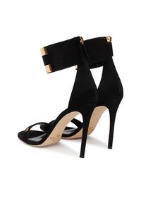 Elisabetta Franchi Sandały SA-91L-62E2-V600 Czarny. Kolor: czarny. Materiał: skóra, zamsz #4