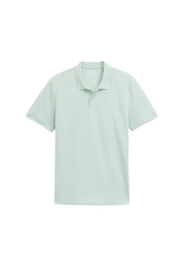 Tom Tailor Denim Polo 1045587 Zielony Regular Fit. Typ kołnierza: polo. Kolor: zielony. Materiał: bawełna