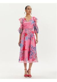 Nissa Sukienka koktajlowa RS14867 Różowy Regular Fit. Kolor: różowy. Materiał: syntetyk. Styl: wizytowy #5