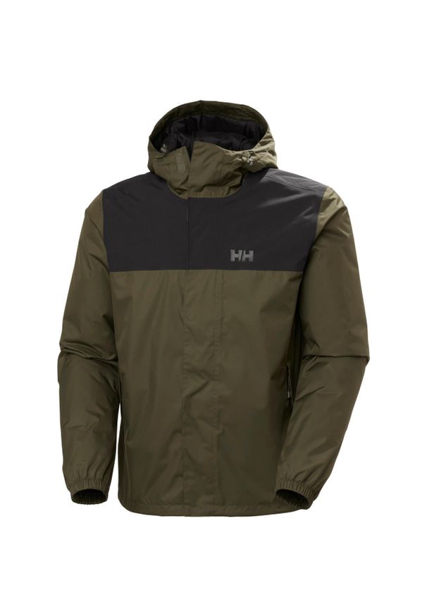Kurtka wodoodporna z kapturem Helly Hansen Vancouver Fleece Lined. Typ kołnierza: kaptur. Kolor: zielony. Materiał: polar
