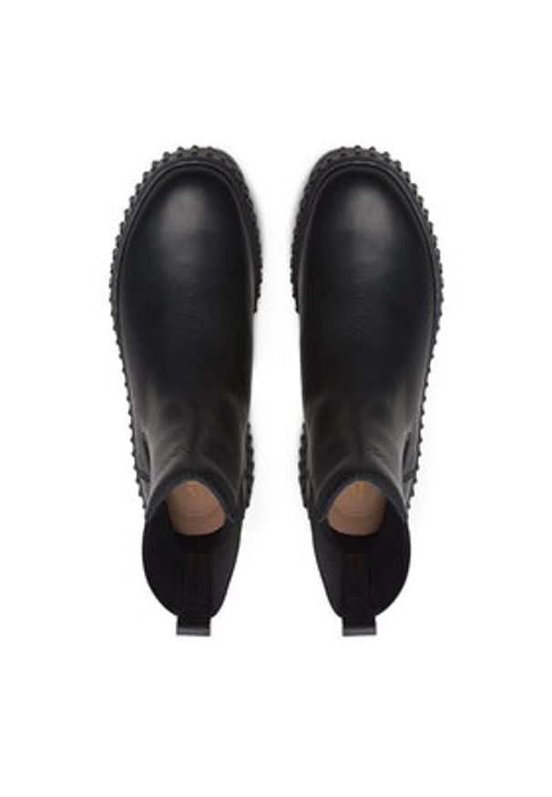 Clarks Sztyblety Torhill Maple 26173858 Czarny. Kolor: czarny. Materiał: skóra