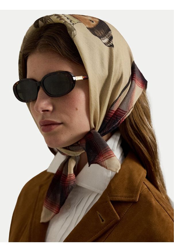 Polo Ralph Lauren Apaszka 455P04665001 Beżowy. Kolor: beżowy. Materiał: wełna