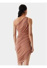 NORMA KAMALI Sukienka koktajlowa ST1253MD288833 Beżowy Slim Fit. Kolor: beżowy. Materiał: wiskoza. Styl: wizytowy #4