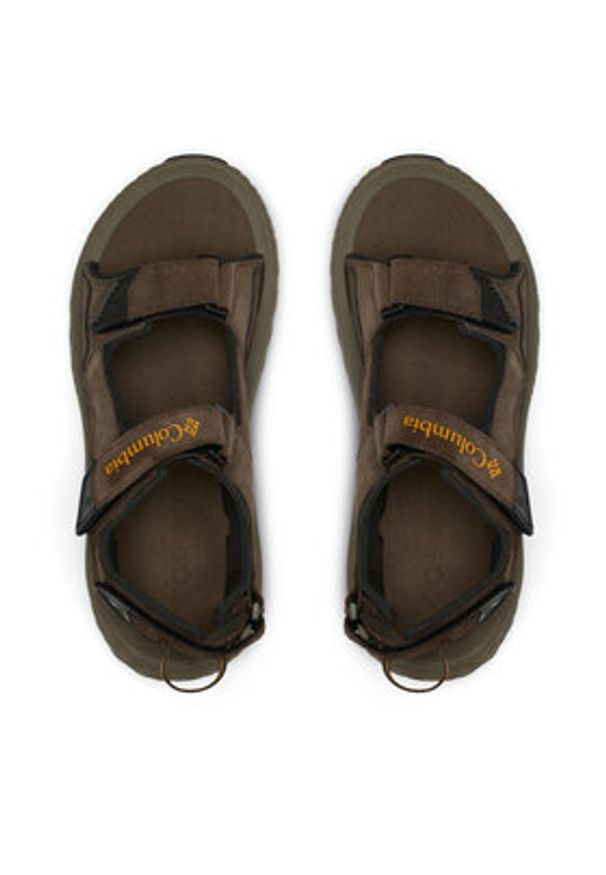 columbia - Columbia Sandały KONOS™ HIKER 3-STRAP Brązowy. Kolor: brązowy. Materiał: zamsz, skóra