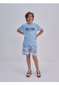 Big-Star - Szorty dresowe chłopięce niebieskie Shortik 400. Kolor: niebieski. Materiał: dresówka. Styl: elegancki