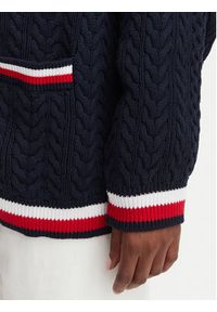 Tommy Jeans Kardigan DW0DW22934 Granatowy Regular Fit. Kolor: niebieski. Materiał: bawełna #3