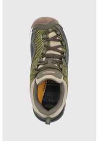 keen - Keen buty Wasatch Crest Vent damskie kolor zielony. Kolor: zielony. Materiał: tworzywo sztuczne, materiał, guma. Szerokość cholewki: normalna #2