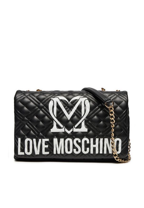 Love Moschino - LOVE MOSCHINO Torebka JC4375PP0LKR100A Czarny. Kolor: czarny. Materiał: skórzane