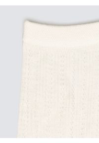 Big-Star - Skarpety damskie ażurowe z wizkozy białe Holy 100. Kolor: biały. Materiał: materiał, koronka, włókno, skóra, wiskoza. Wzór: ażurowy #2