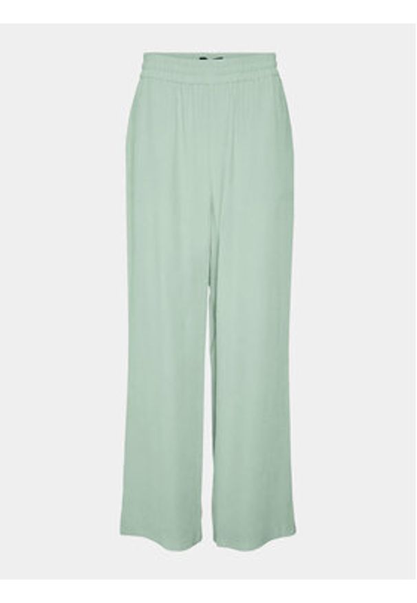 Vero Moda Spodnie materiałowe Carmen 10278926 Zielony Wide Leg. Kolor: zielony. Materiał: wiskoza